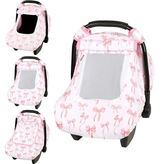 Baby Car Seat Cover with Double Layer Fabric