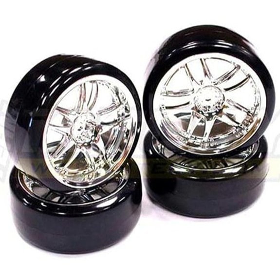 Integy Type III Complete Wheel & Tire Set (4) for Drift Racing