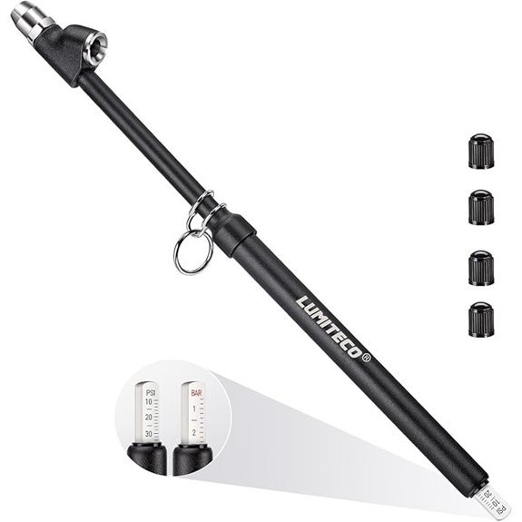 LUMITECO Dual Head Tire Pressure Gauge 10-150 PSI