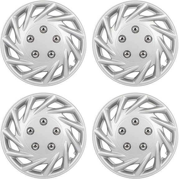 Wheel Rim Cover ABS Hubcaps Set of 4