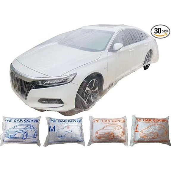 High-Weight Thickened Plastic Car Cover for Most Cars