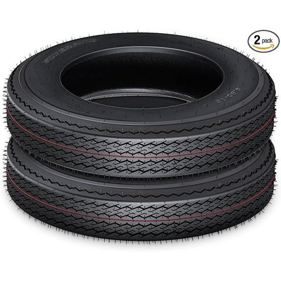 Heavy-Duty 4.80-12 Trailer Tire Set of 2