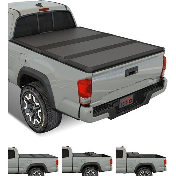 KIKITO FRP Hard Tri-Fold Truck Bed Tonneau Cover