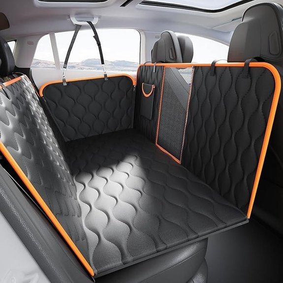 Scratchproof Waterproof Dog Car Seat Cover for Back Seat