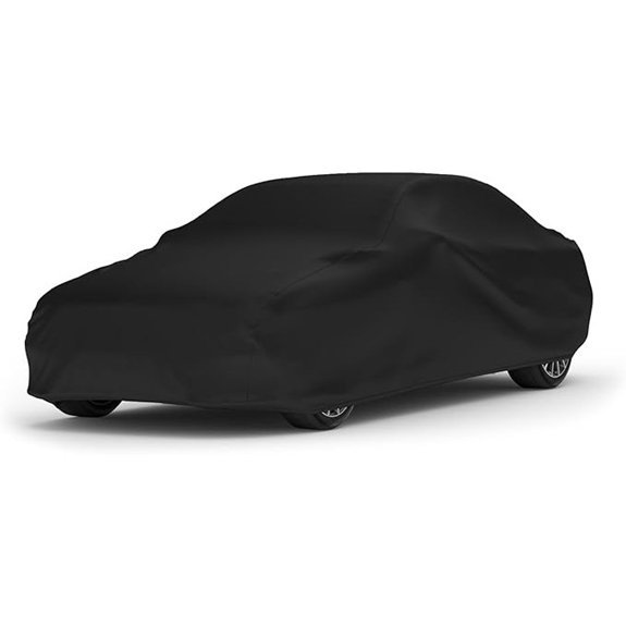 Black Satin Indoor Car Cover for Sedans