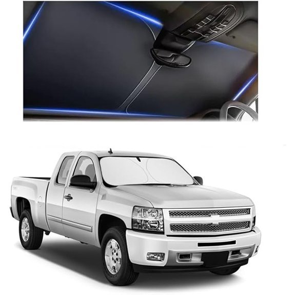 300T Thickened Car Windshield Sunshade (XL 63x33 inch)