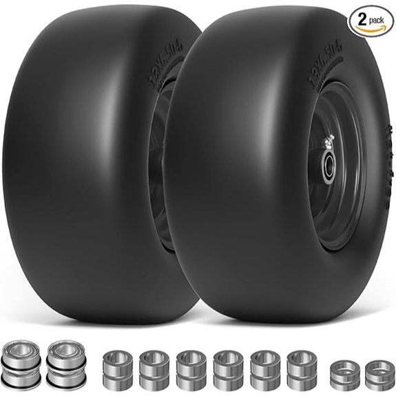 RONPOW 13x6.50-6 Flat Free Lawn Mower Tires (2-Pack)