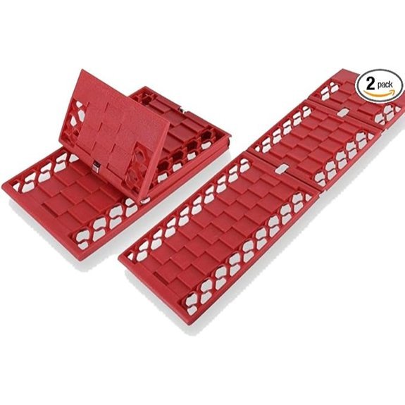 Jeremywell All-Weather Foldable Auto Traction Mats (2-Pack)