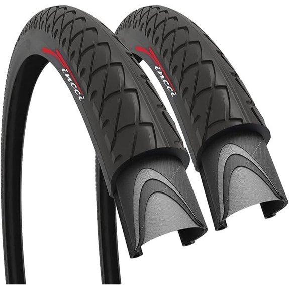Fincci 26x1.95 Foldable Semi-Slick Bike Tires