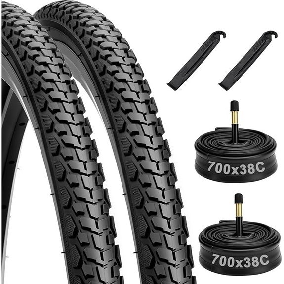 2 Pack 700x38C Folding Bike Tires and Tubes