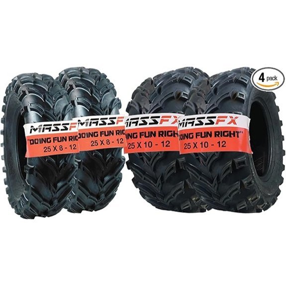 Set of 4 ATV/UTV Tires 25x8-12 and 25x10-12