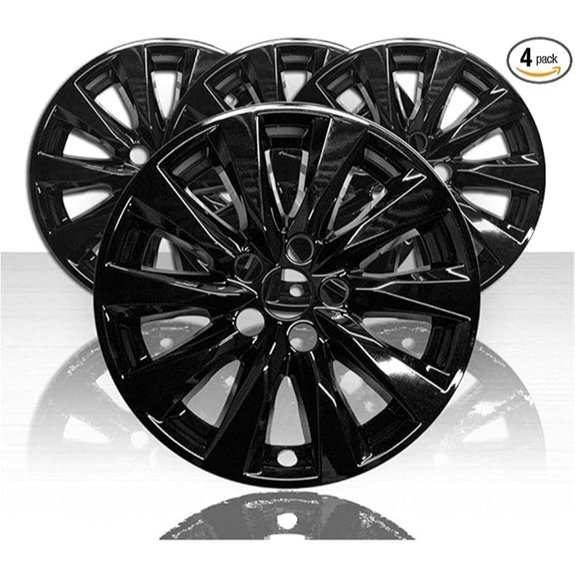 Set of 4 17 Wheel Skins for Toyota Camry LE 2018-2021 - Gloss Black