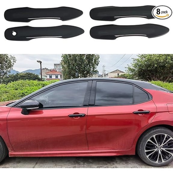 AOKIO Glossy Black Door Handle Cover for Toyota Camry