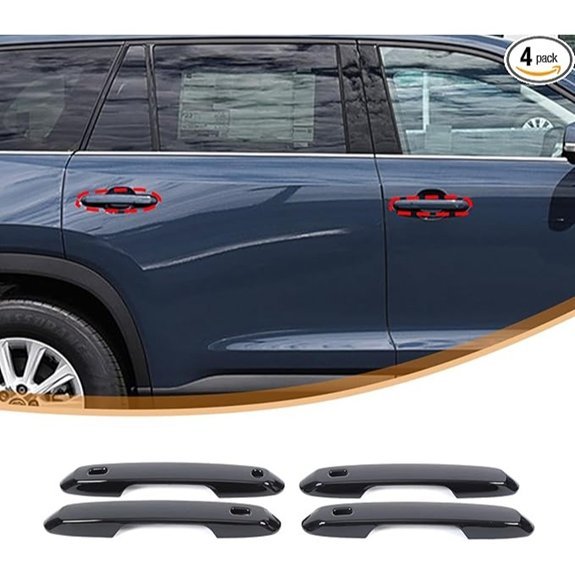 Toyota Grand Highlander Door Handle Covers (Glossy Black)