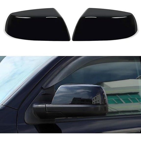 AUCERAMIC Glossy Black Mirror Cover for Toyota