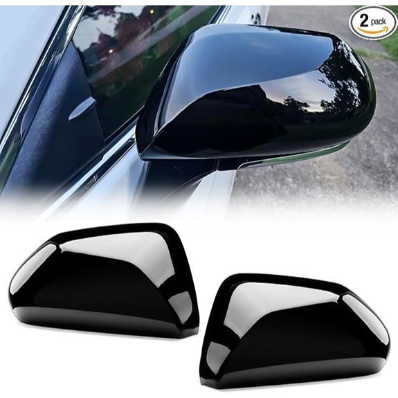 ACLONG Glossy Black Mirror Covers for Toyota Camry