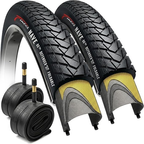 Fincci Gravel 700x35c Bike Tire with Tubes