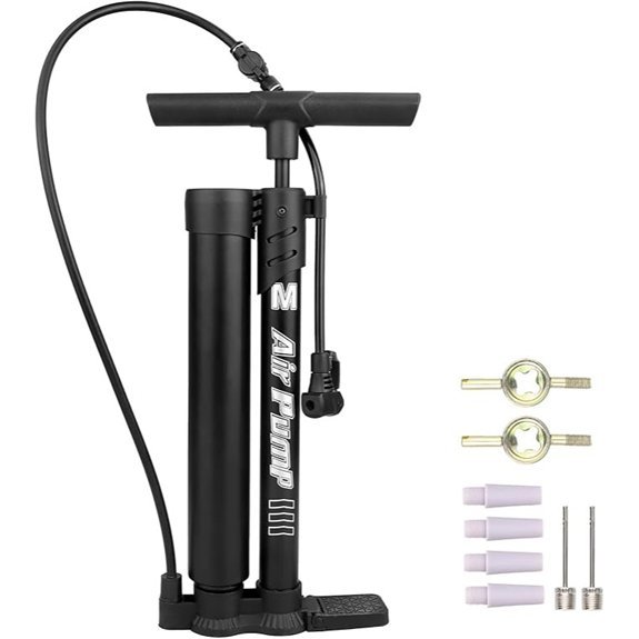 Professional Bike Floor Pump with Gauge 160 PSI