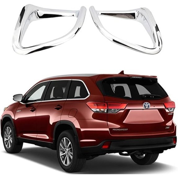 Chrome Rear Reflector Fog Light Covers for Highlander