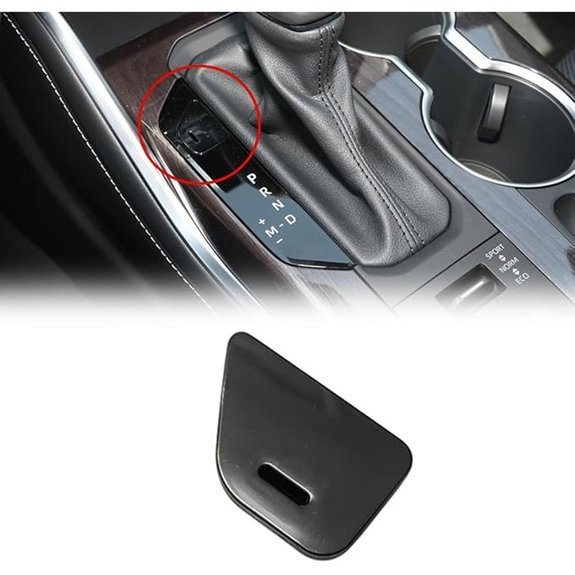 Black Shifter Lock Release Button Cover for Toyota Highlander