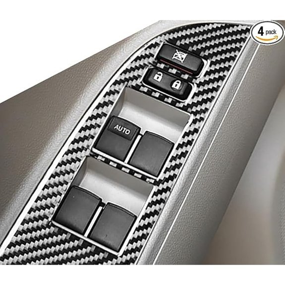 ERIDANUS Toyota Highlander Window Switch Cover Trim (4 PCS)