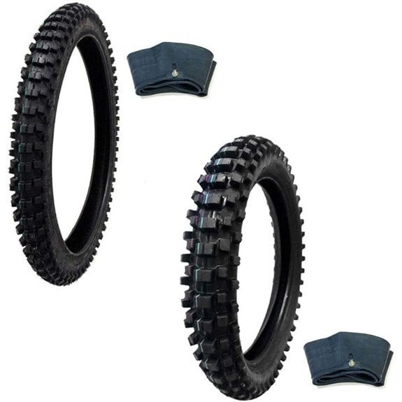 MMG Off Road Knobby Tire Set with Tubes
