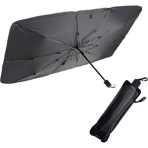 Foldable Car Windshield Sun Shade Umbrella (Large)