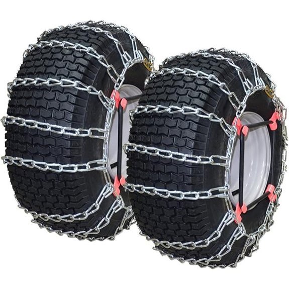 OakTen Tire Chains Set for Lawn Garden Tractors