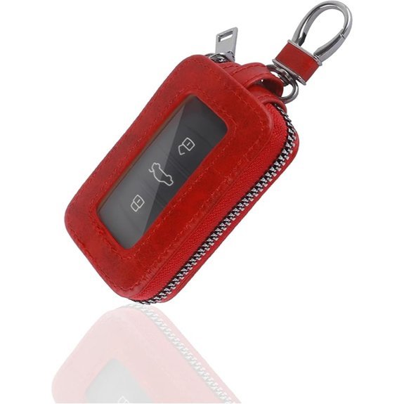 Turcee Leather Car Key Cover with Keychain