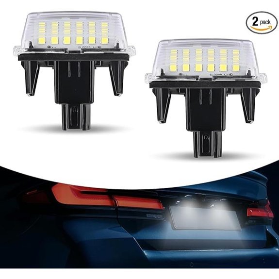 Shakas Full LED License Plate Light Assembly
