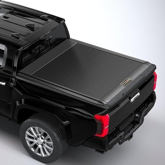 Retractable Toyota Tacoma Truck Bed Tonneau Cover with Lock