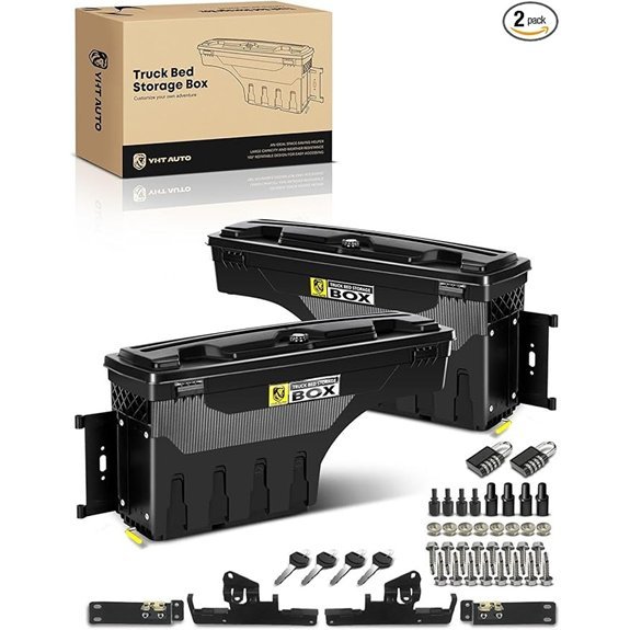 YHTAUTO Lockable Truck Bed Storage Toolbox for Tacoma