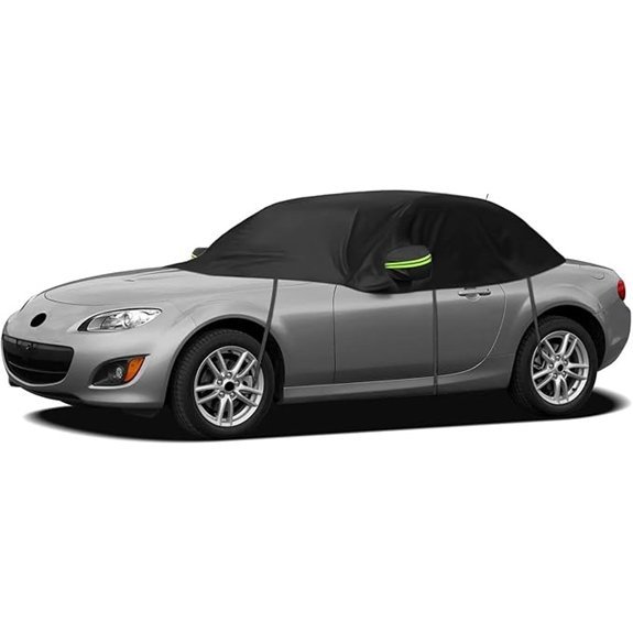 Black Half Car Cover for Mazda MX-5