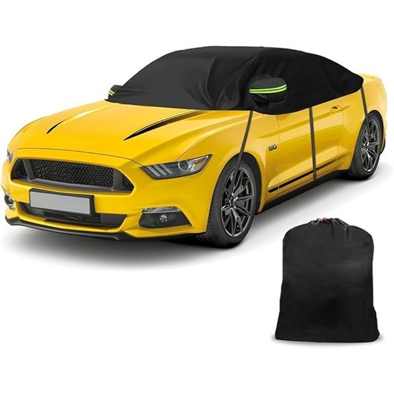 Ford Mustang Half Car Cover Windproof Dustproof UV Resistant