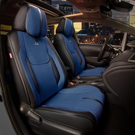 Drive Series Universal Full Set Seat Covers Navy Blue