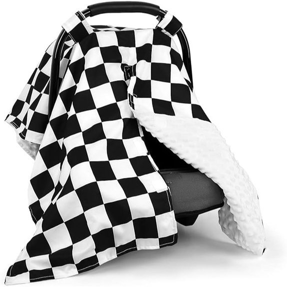 DILIMI Baby Car Seat Cover with Peekaboo Opening