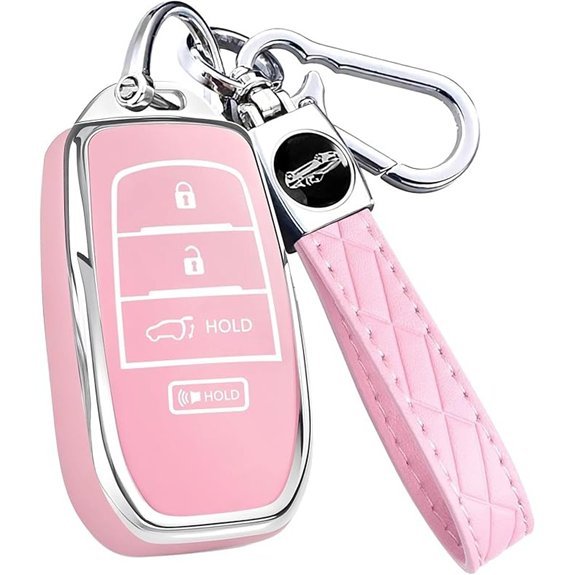 Key Fob Cover for Toyota (Pink 4-Button)