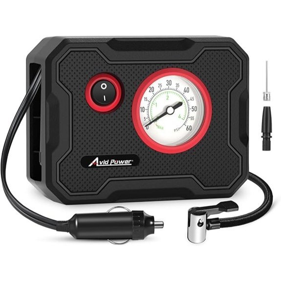 AVID POWER 12V Tire Inflator Portable Air Compressor