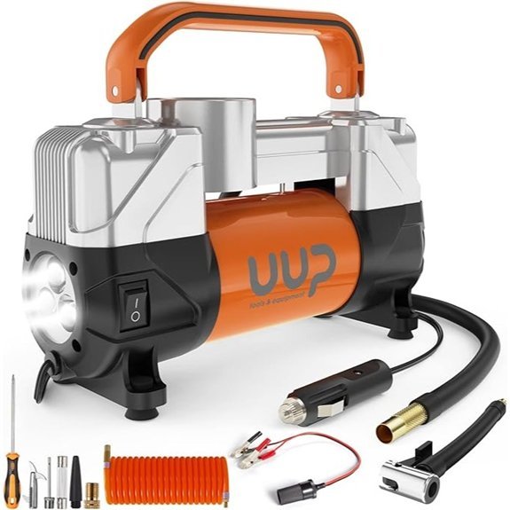 UUP Tire Inflator Air Compressor with LED Light