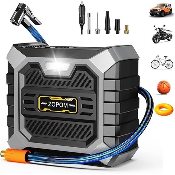 ZOPOM Portable Tire Inflator Air Compressor for Cars