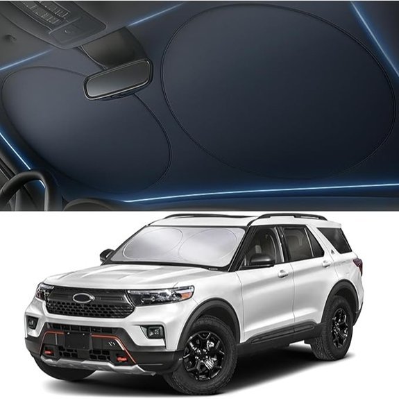 Foldable Car Windshield Sun Shade with Storage Bag