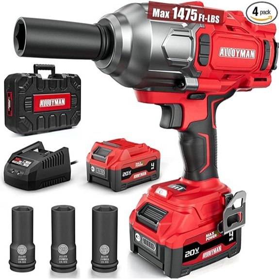 Alloyman Cordless Brushless Impact Wrench (2000N.m)