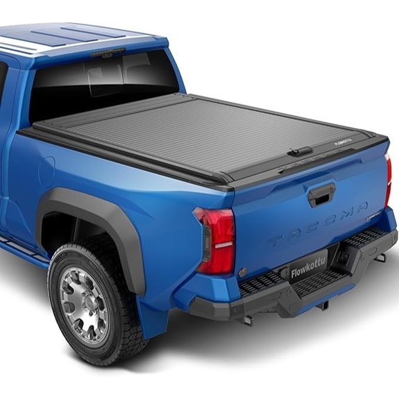 Flowkottu Retractable Tonneau Cover for Toyota Tacoma 6 Ft