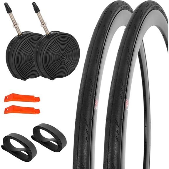 JIAYAN 700 x 25c Road Bike Tire Kit