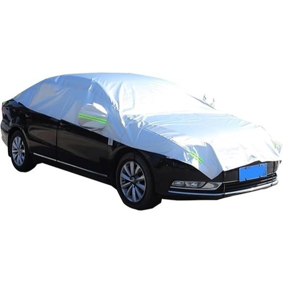 Half Car Cover for All Seasons (Silver)