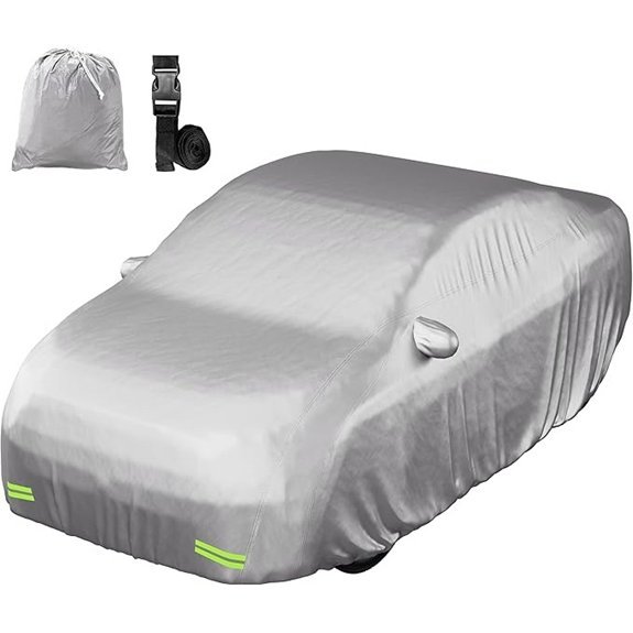 Mockins Large Car Cover for Sedan with Buckle Strap