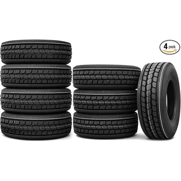 FitParts Set of 4 D755 11R22.5 Semi Truck Tires