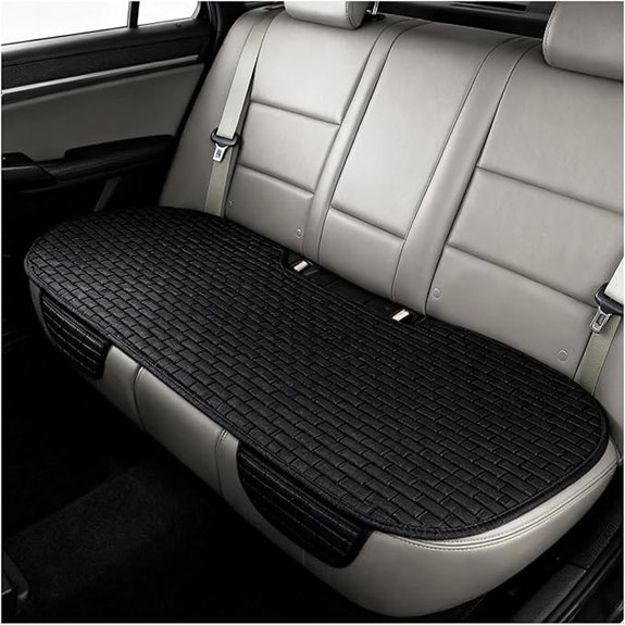 Car Back Seat Cover with Side Pockets