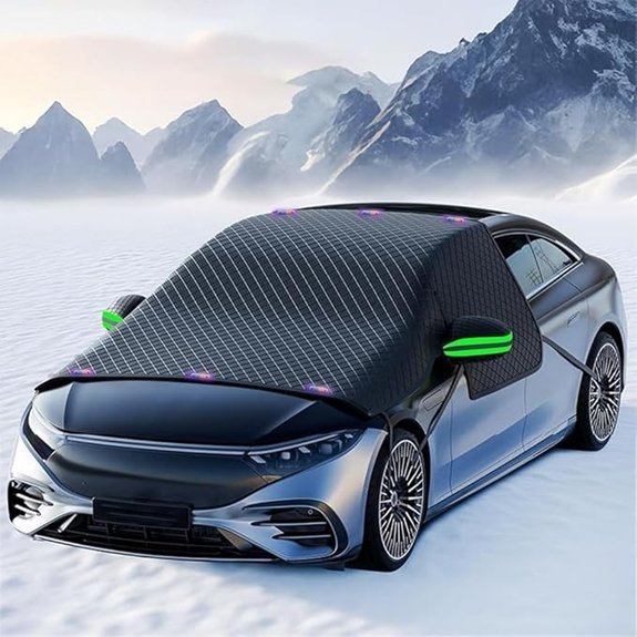 Windshield Snow Cover with Side Mirror Protection