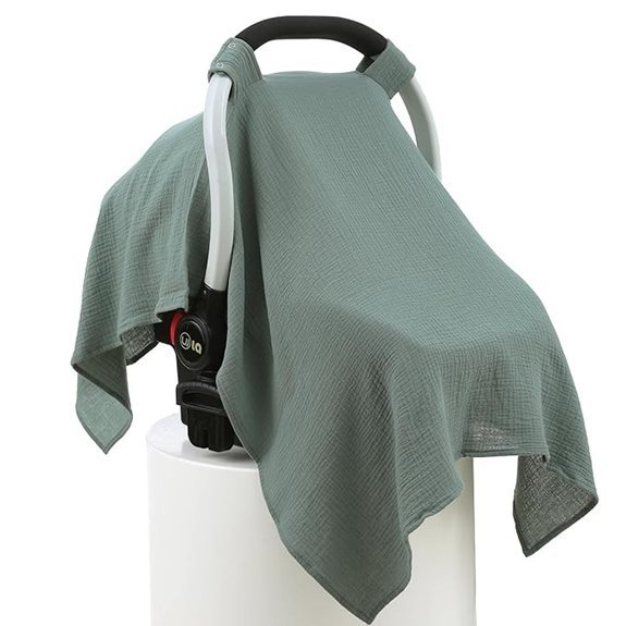 Muslin Cotton Baby Car Seat Cover Canopy